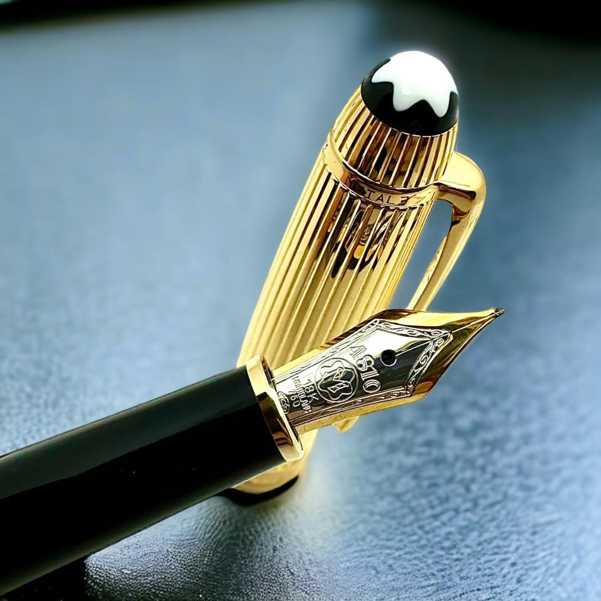 Penna Montblanc Meiseterstuck Solitaire Classic Vermeil