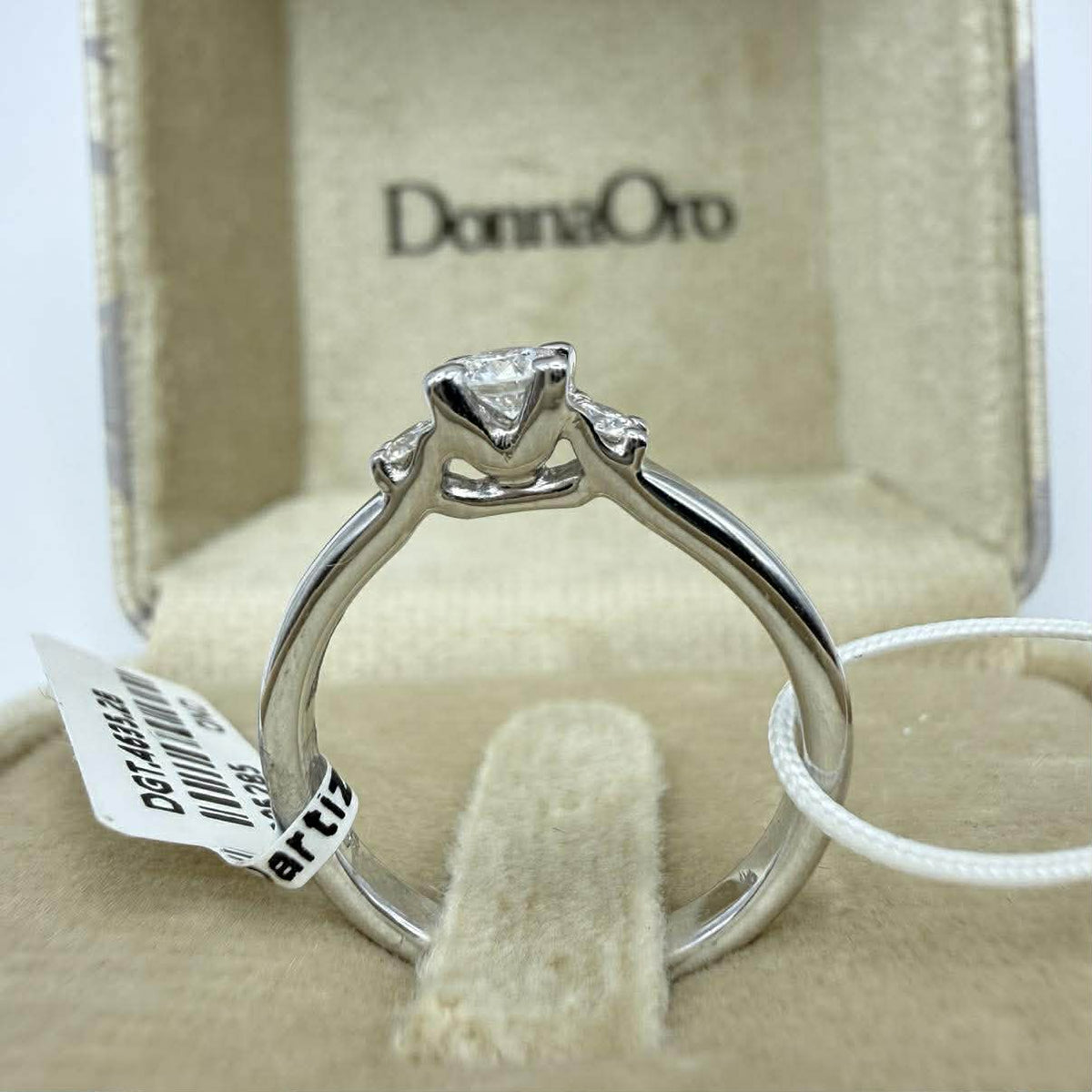 Anello Trilogy Donna Oro 18KT con Diamanti Ct. 0.28