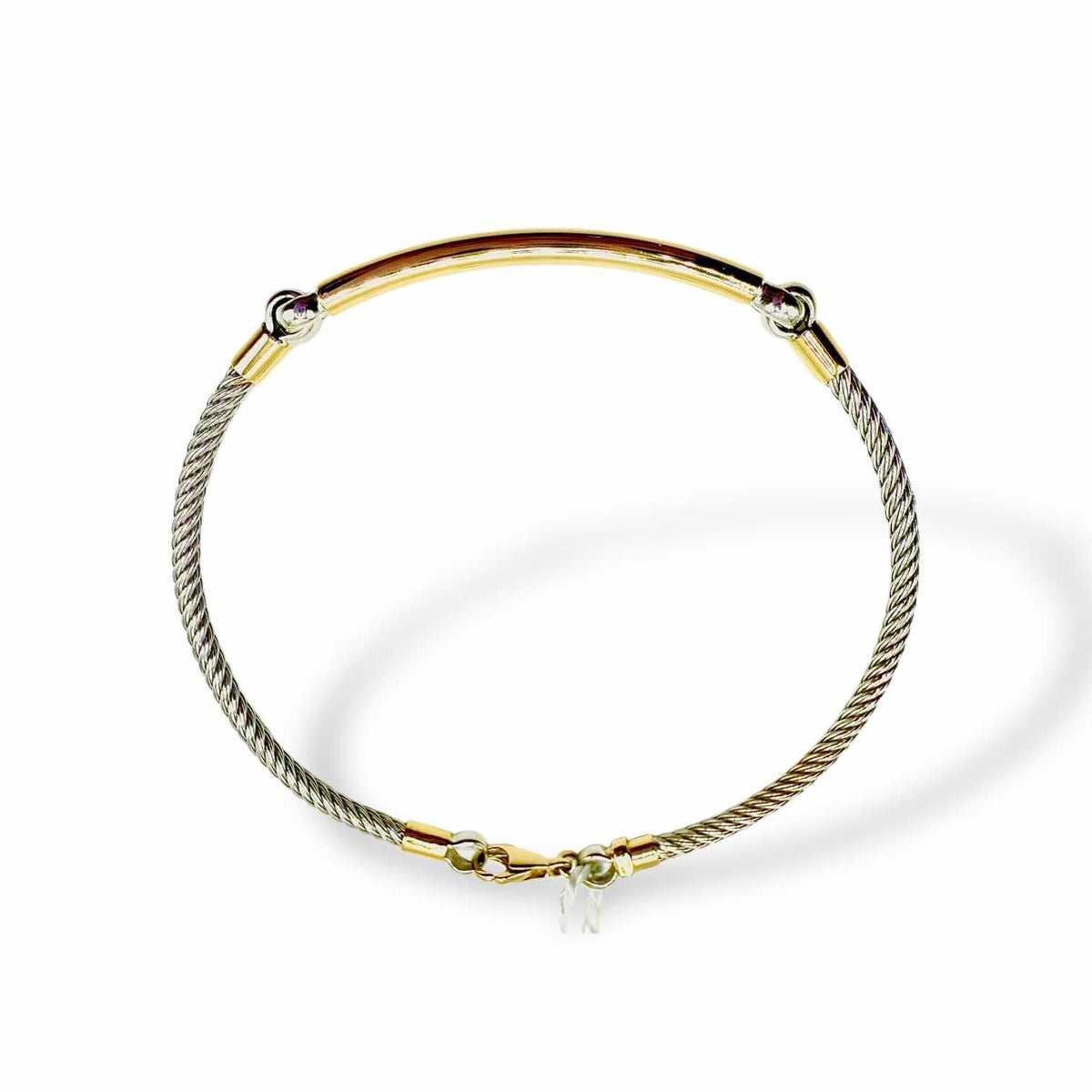 Bracciale da Uomo Semirigido in Oro 18KT Bicolore