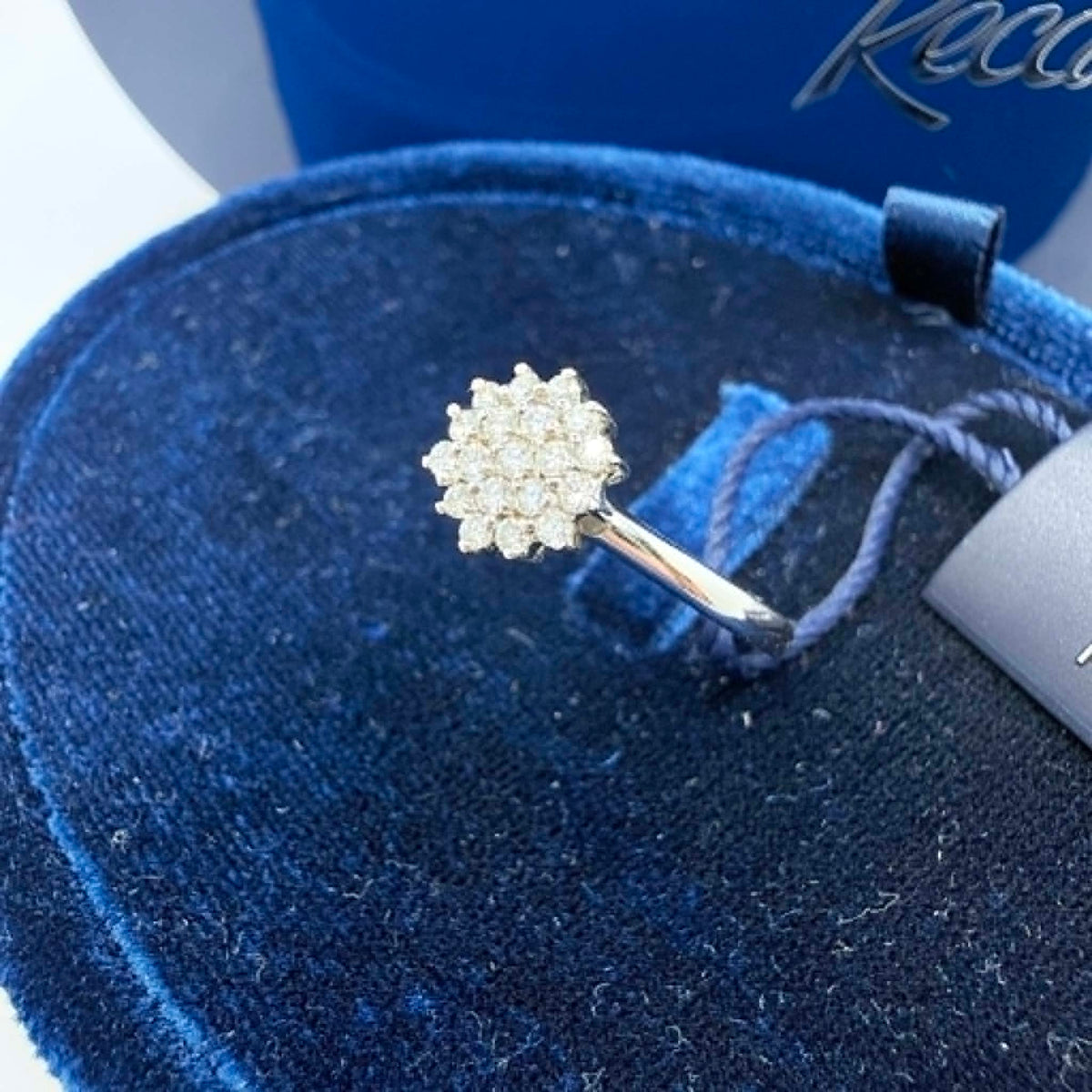 Anello Donna Recarlo Pavè in Oro 18KT 18KT con Diamanti Ct.0.25