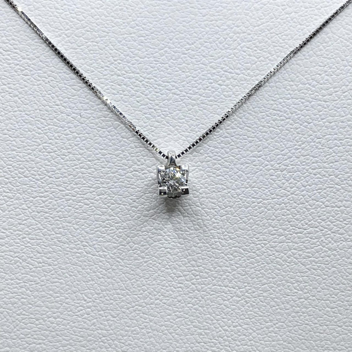 Collana Punto Luce Miluna in Oro 18KT 18KT con Diamante Ct. 0,10