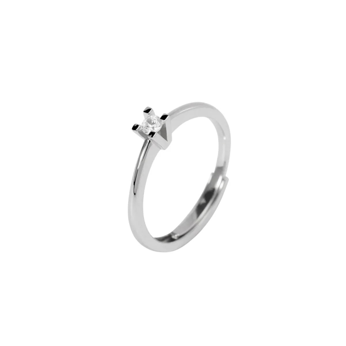 Anello Solitario Mabina My Diamond in Argento