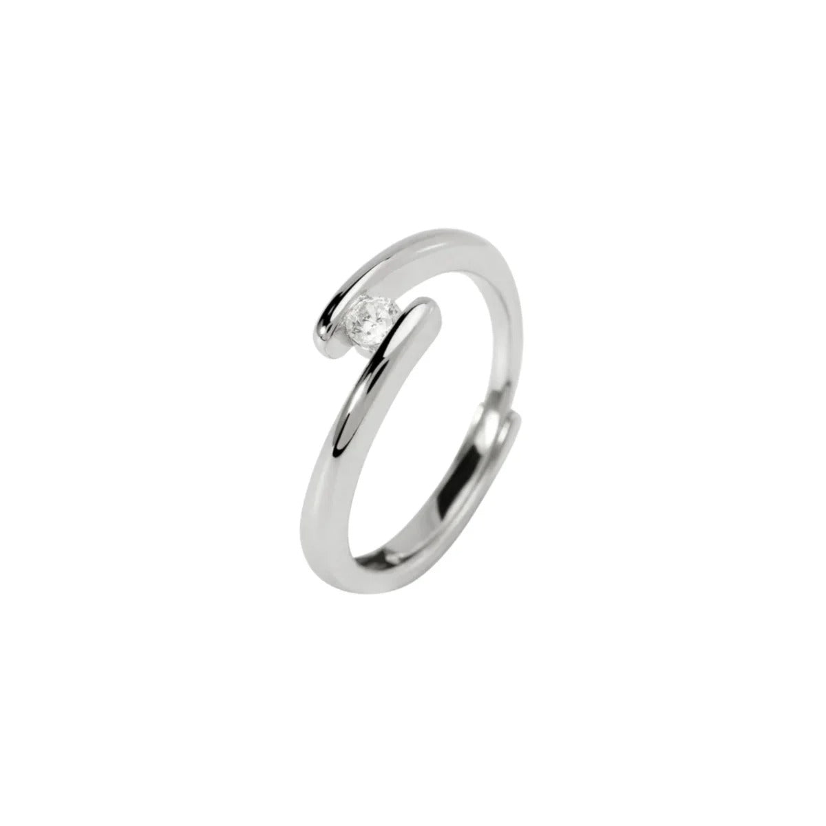 Anello Solitario Mabina My Diamond in Argento
