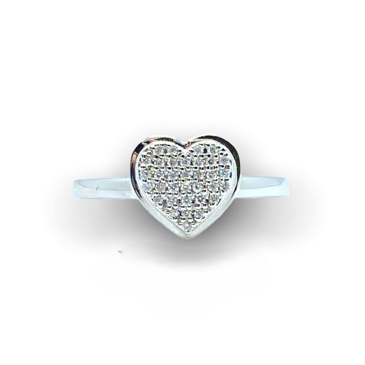 Anello a Cuore Donna Oro 18KT con Diamanti Ct. 0.10