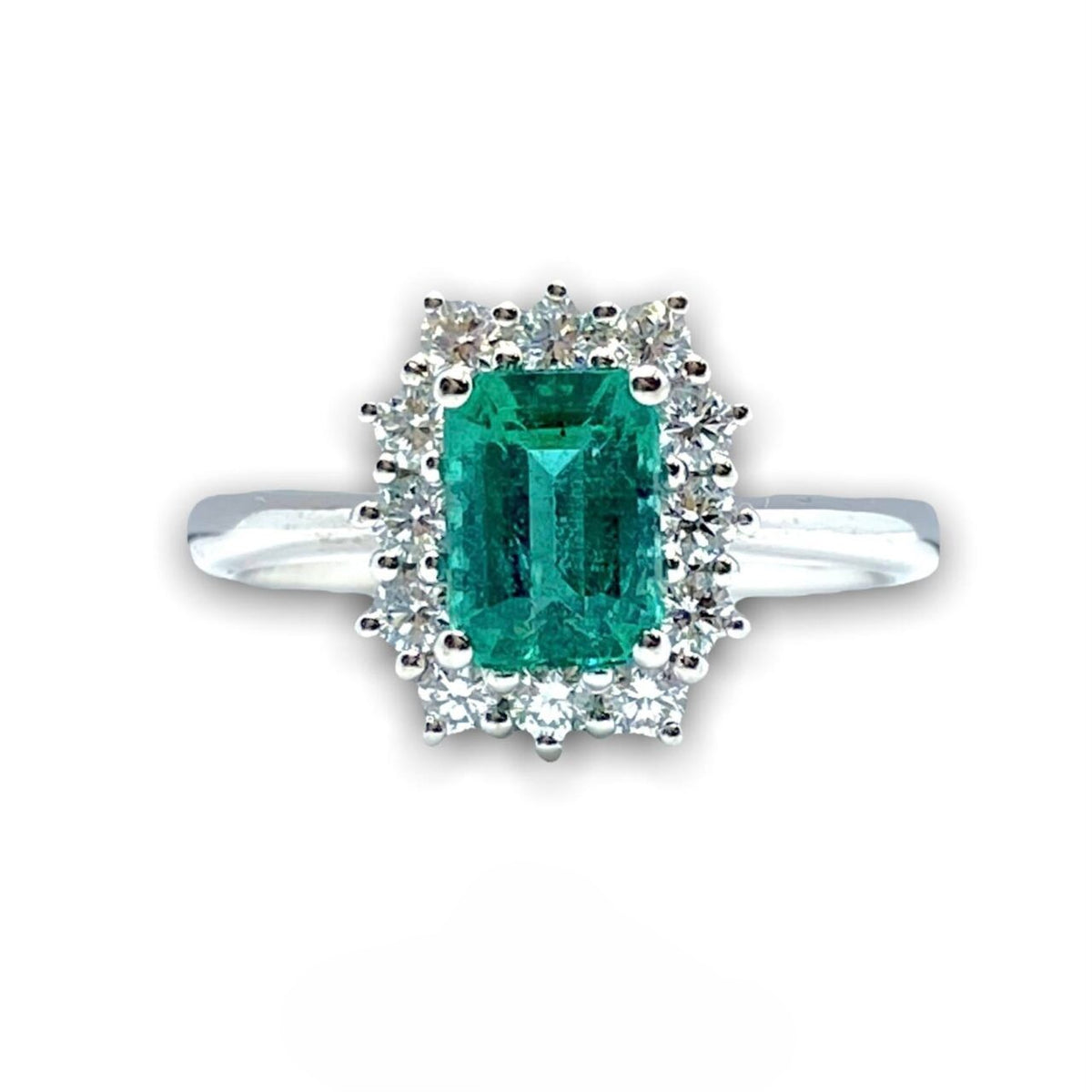 Anello Donna Crivelli con Smeraldo 1.18 e Diamanti