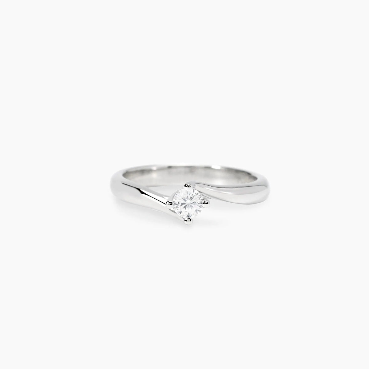 Anello Solitario Mabina My Diamond in Argento e Diamante Lab-grown Ct.0.20