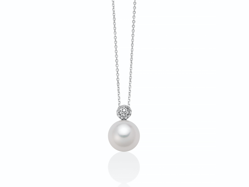 Collana Miluana in Oro 18KT 18KT con Perla di mm. 8-8,5
