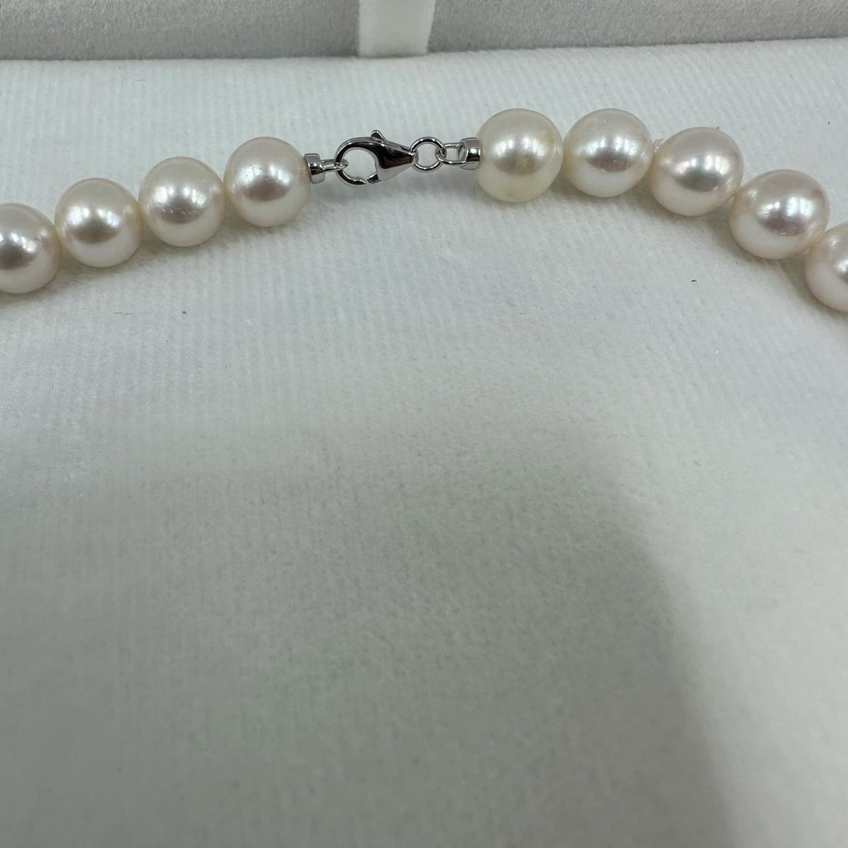 Collana Donna Oro 18KT con Perle Naturali mm 7,5-8