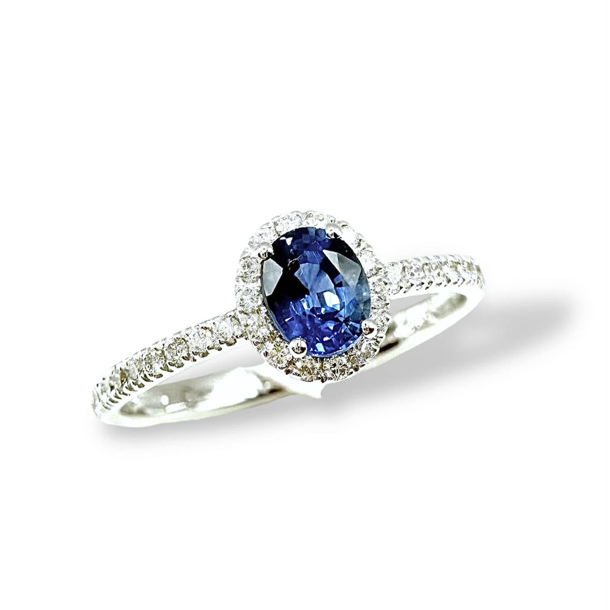 Anello Donna Crivelli con Zaffiro ct. 0,53 e Diamanti
