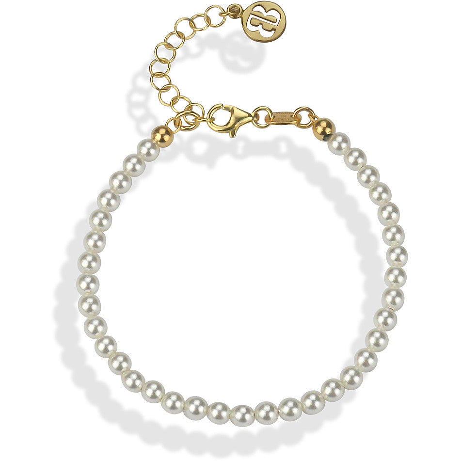 Bracciale di Perle Donna Boccadamo in Argento Dorato