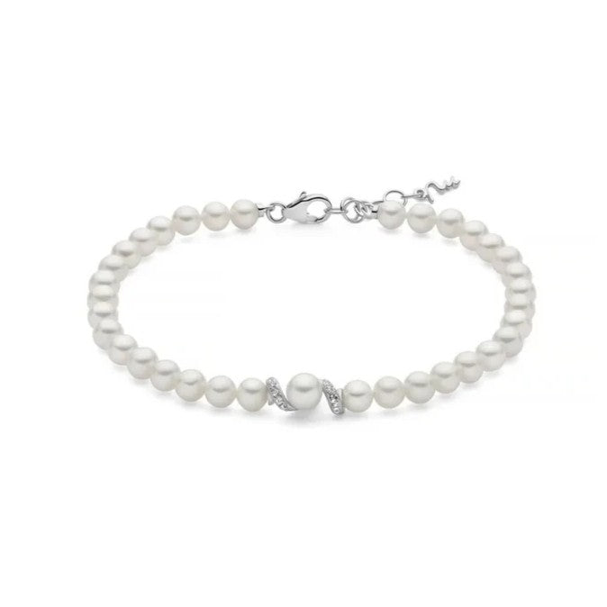 Bracciale Donna Miluna Eclissi in Argento e Perle