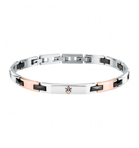 Bracciale Uomo Maserati in Acciaio e Ceramica