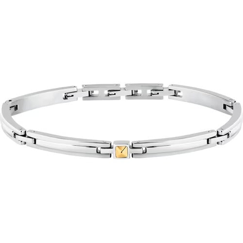 Bracciale Morellato Uomo Semirigido in Acciaio Collezione Gold