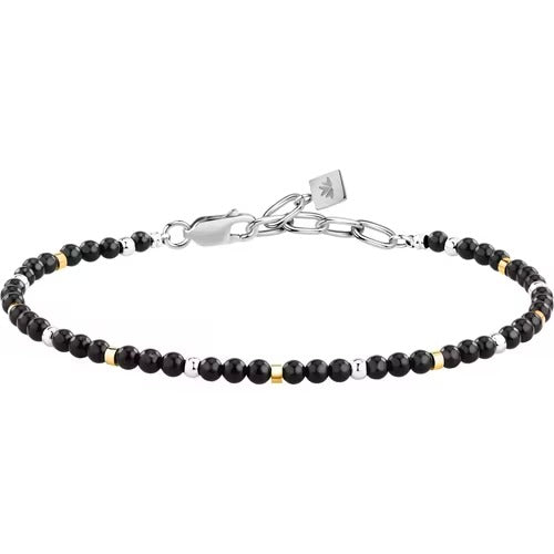 Bracciale Uomo Morellato Terra in Acciaio e Onice Nero
