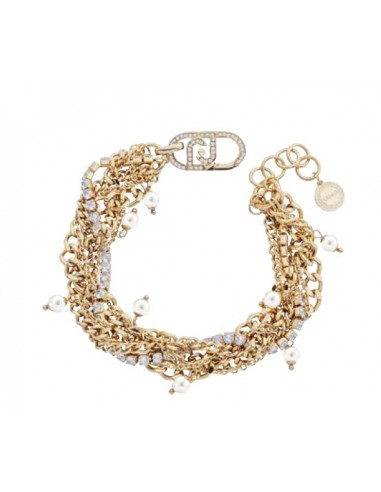 Bracciale Donna Liu Jo Multifilo in Acciaio Dorato