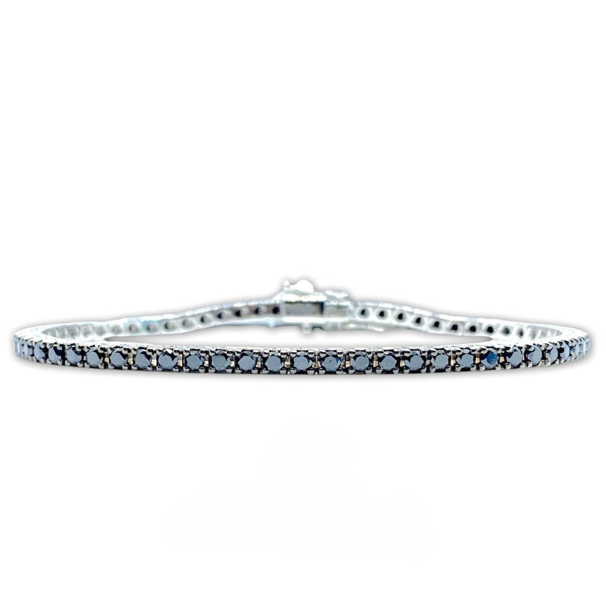 Bracciale Tennis Crivelli in Oro 18KT 18KT e Diamanti Neri Ct. 2.90