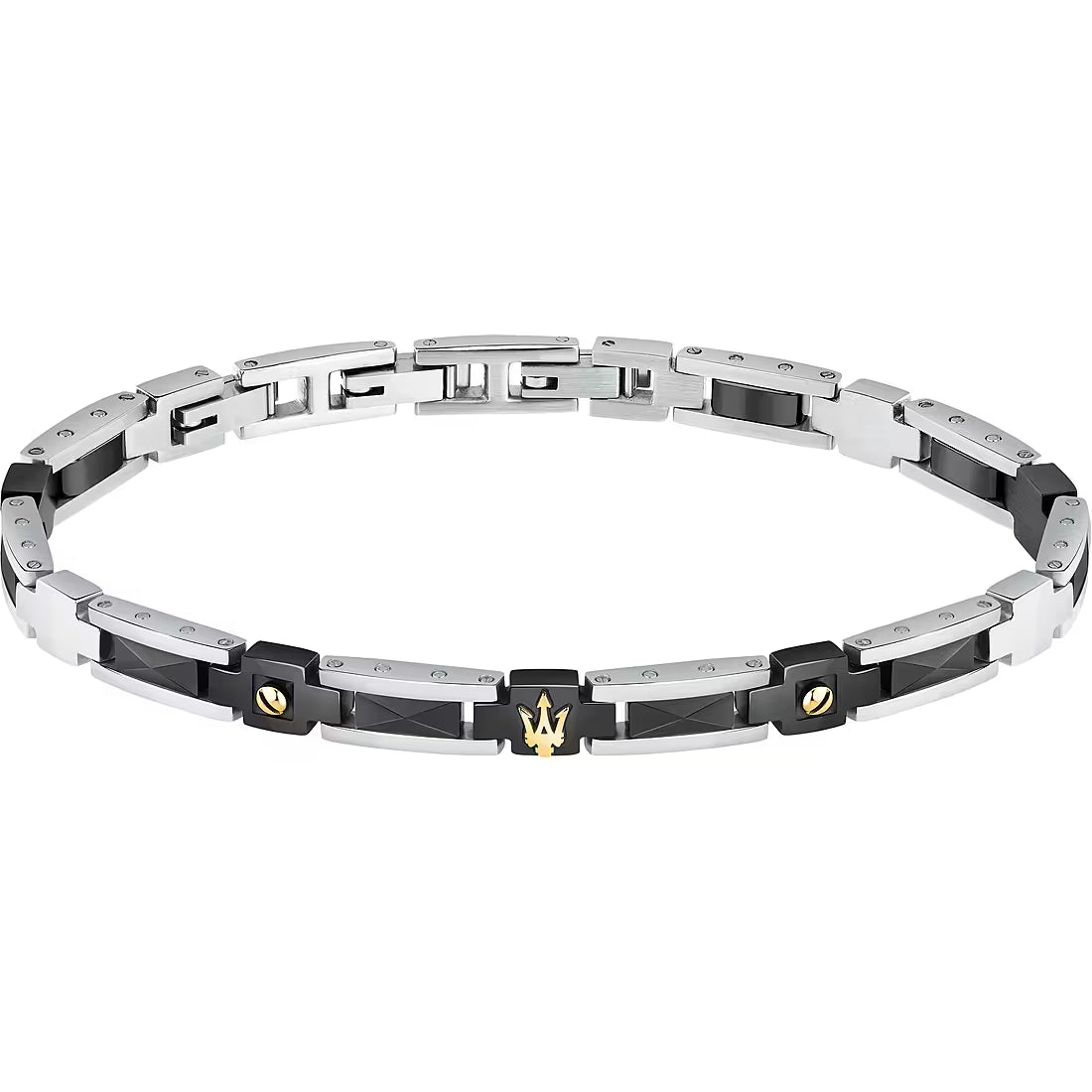 Bracciale Uomo Maserati in Acciaio e Ceramica