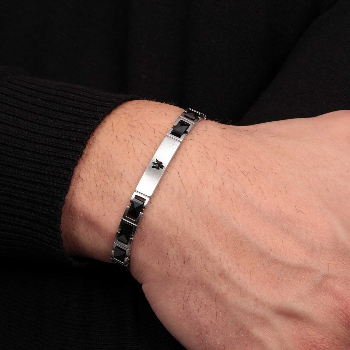 Bracciale Uomo Maserati in Acciaio e Ceramica JM420ATI06