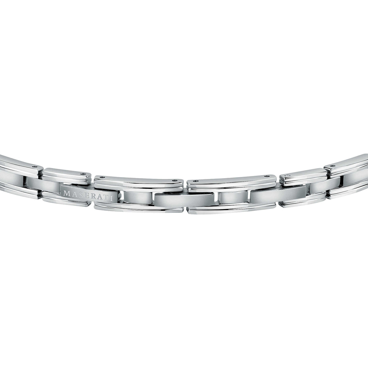 Bracciale Uomo Maserati in Acciaio e Piastrina Blu JM420ATK03