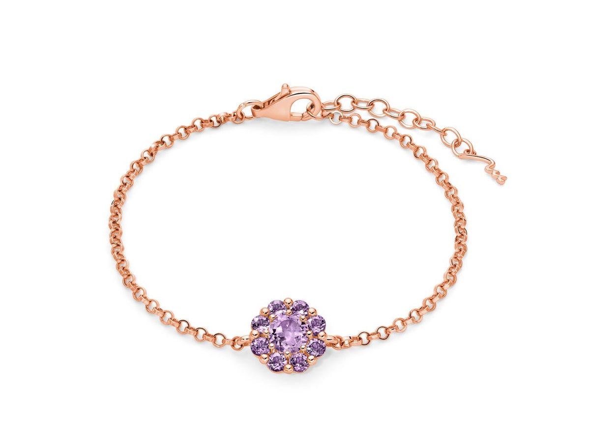 Bracciale Miluna in Argento e Ametista - Gemma del Cielo