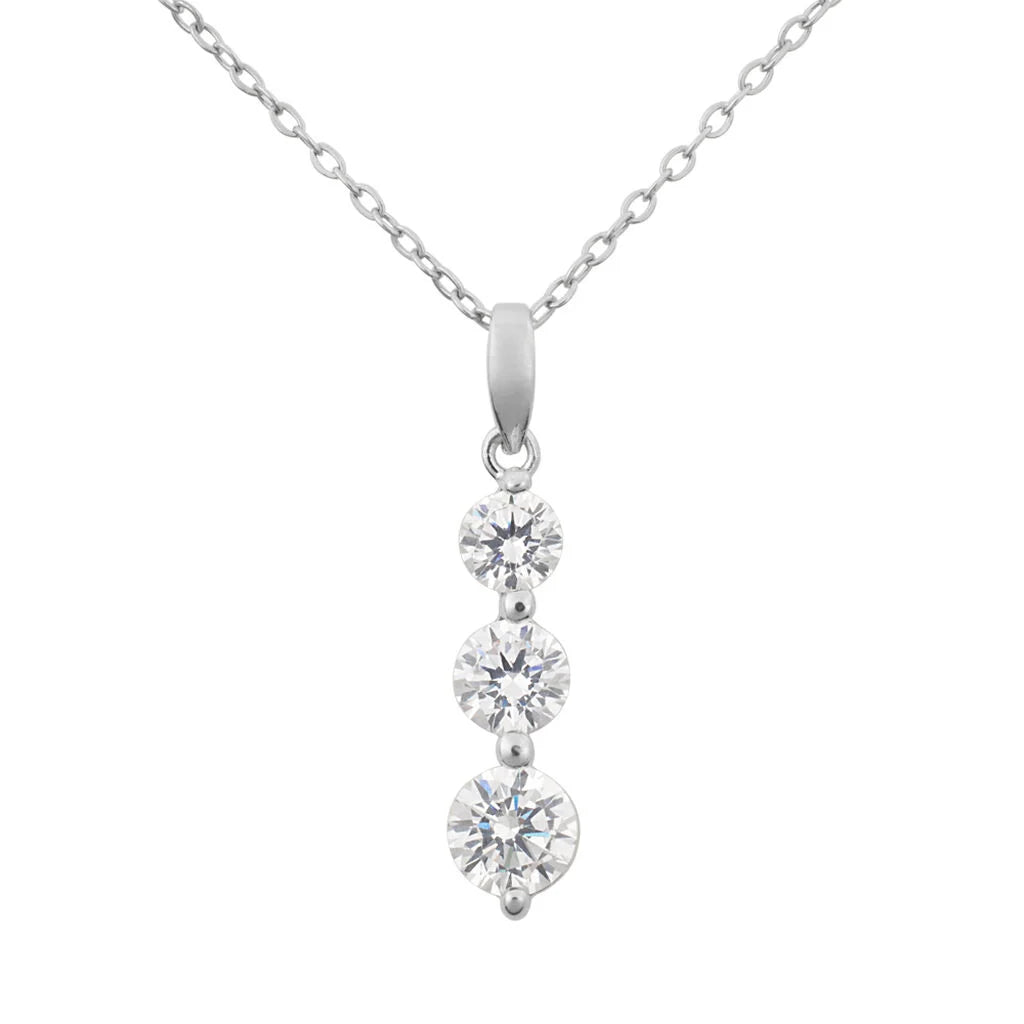 Collana Stroili Trilogy in Argento e Zirconi - Silver Shine