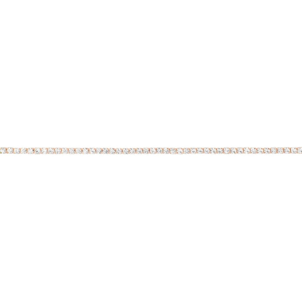 Bracciale Tennis Stroili in Metallo Rosè e Cristalli