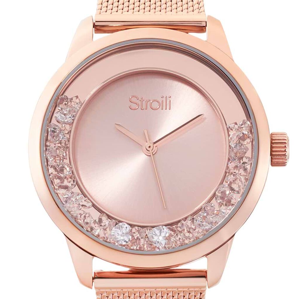 Orologio Donna Stroili in Acciaio Rosè Crystal London