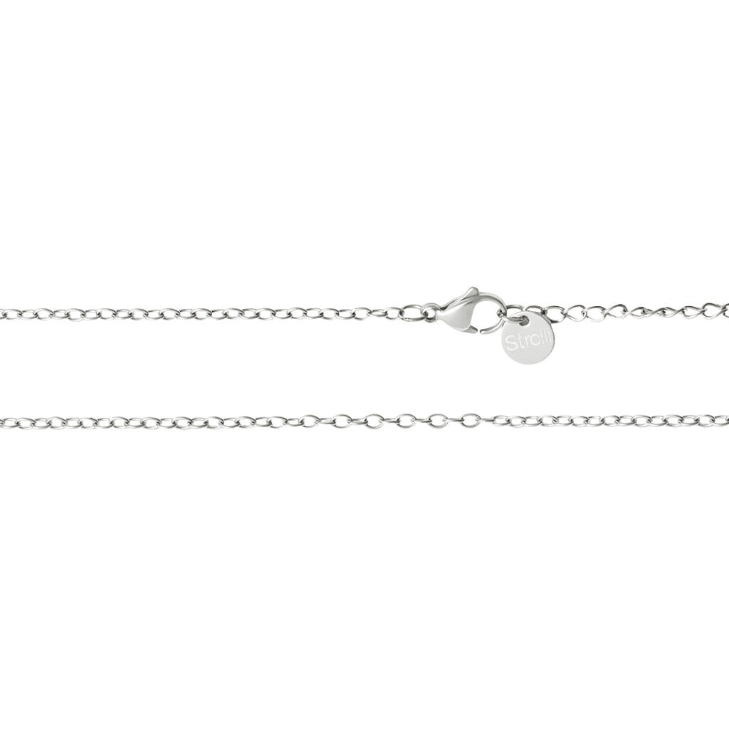 Collana Uomo Stroili con Croce in Acciaio Bicolore Man Code