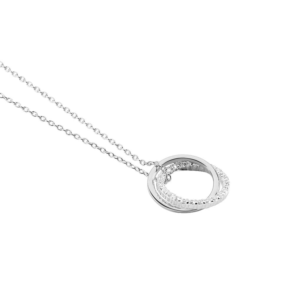 Collana Stroili Doppio Cerchio in Argento - Silver Shine