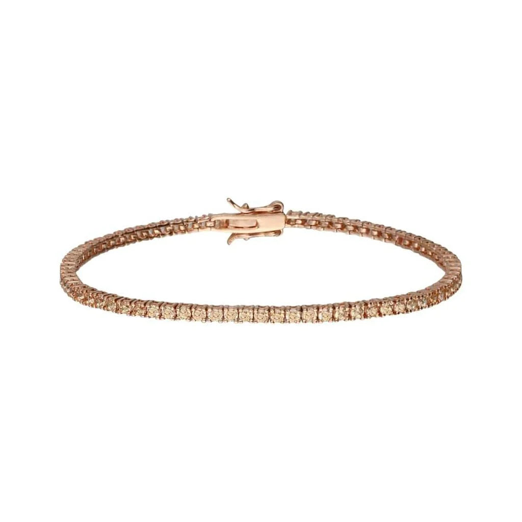 Bracciale Tennis Stroili in Argento Rosè