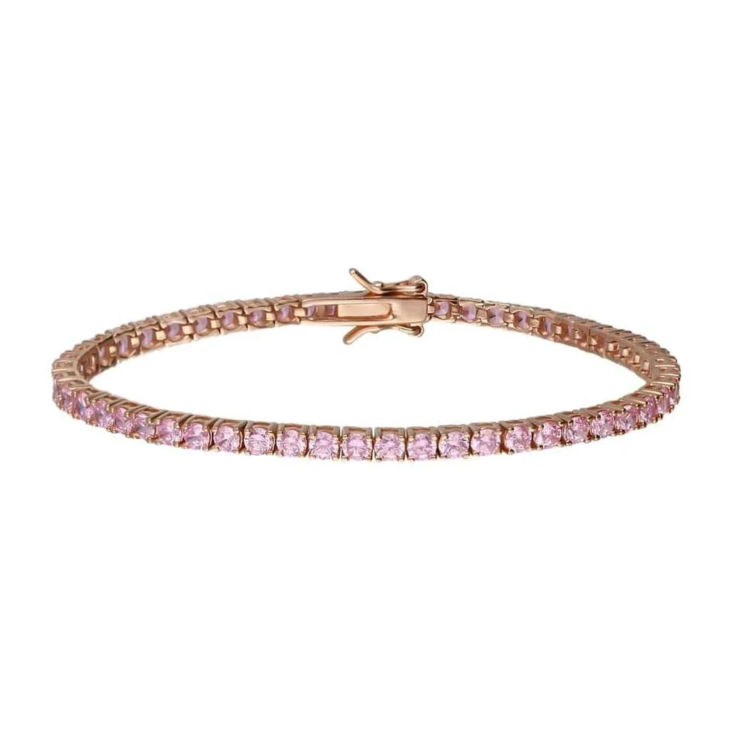 Bracciale Tennis Stroili in Argento Rosè