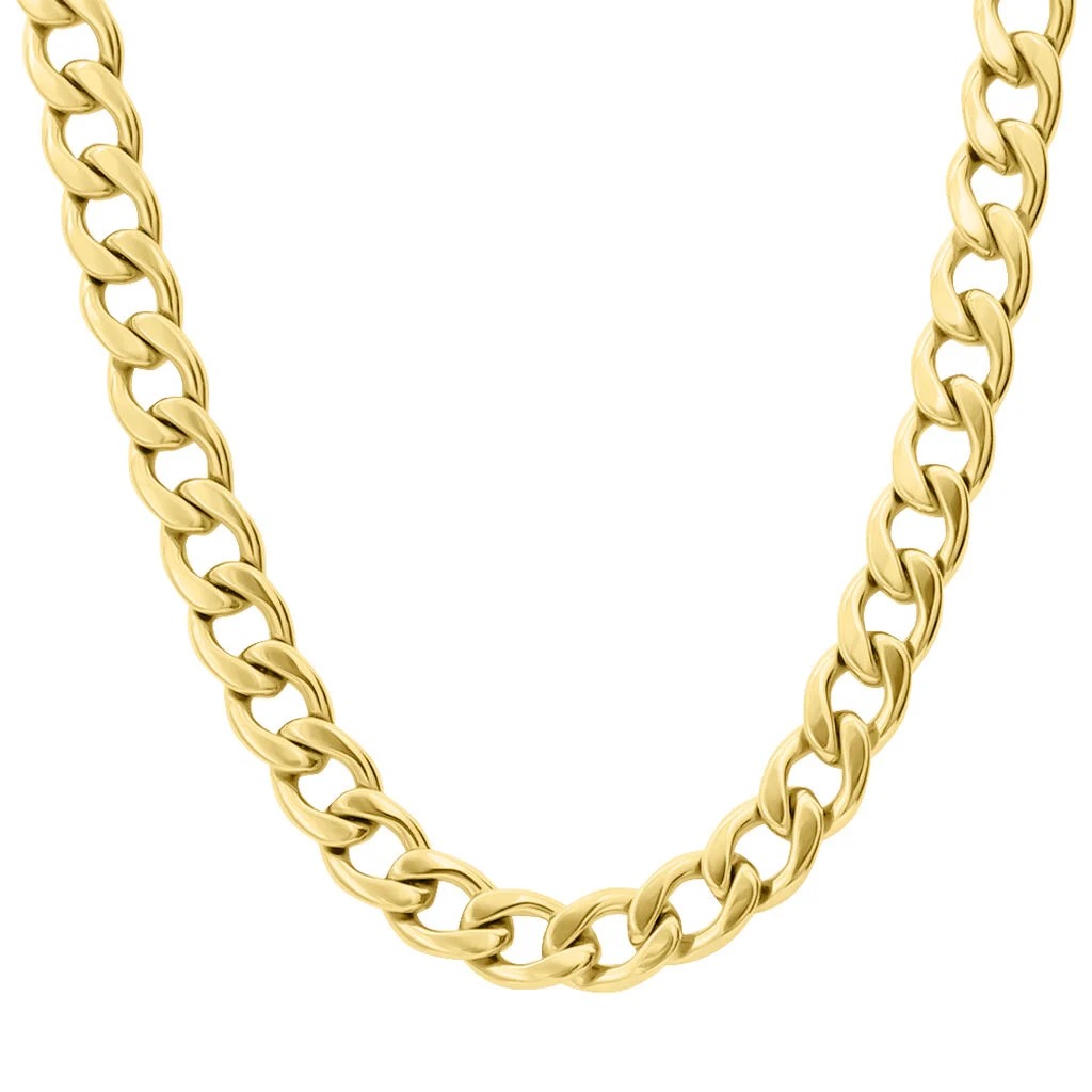 Collana a Catena Groumette Stroili in Acciaio Dorato Lady Code