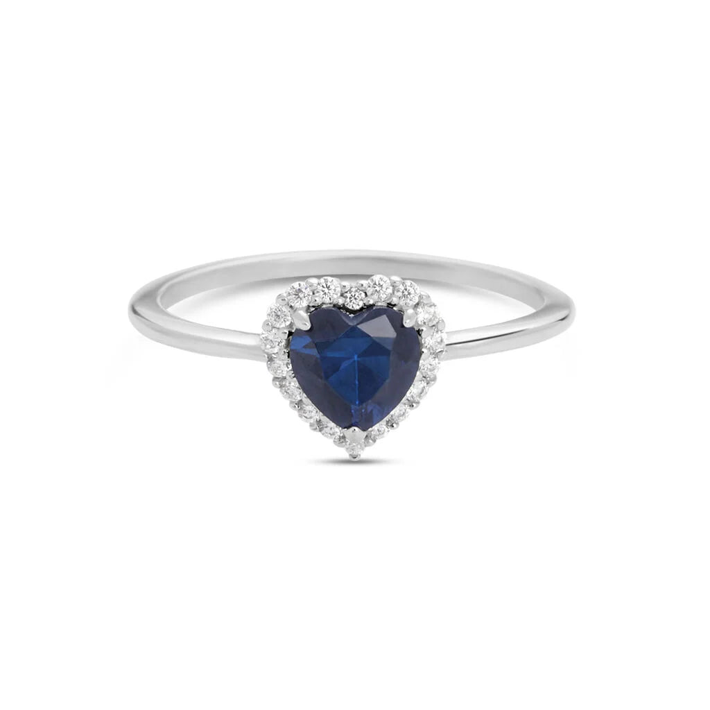 Anello Stroili a Cuore in Argento e Zirconi - Silver Elegance
