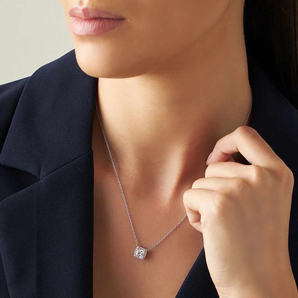 Collana Stroili Punto Luce Quadrato in Argento - Silver Elegance