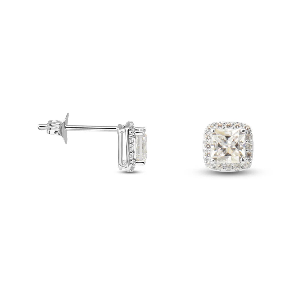 Orecchini Stroili Punto Luce Quadrato in Argento - Silver Elegance