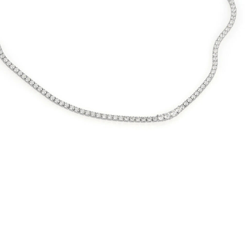 Collana Tennis Stroili in Argento con Zirconi - 1685260