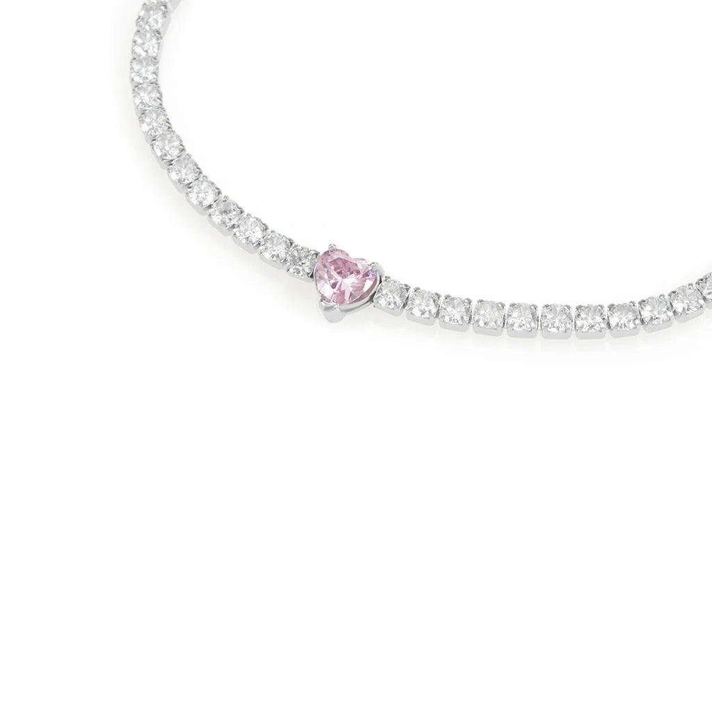 Bracciale Tennis Stroili in Acciaio con Zirconi Lady Chic