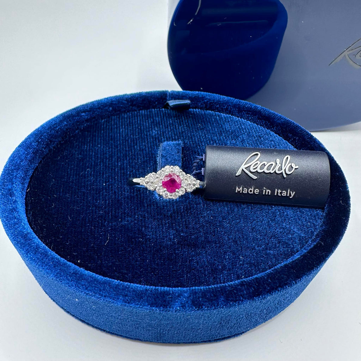 Anello Donna Recarlo con Rubino ct 0.46 e Diamanti