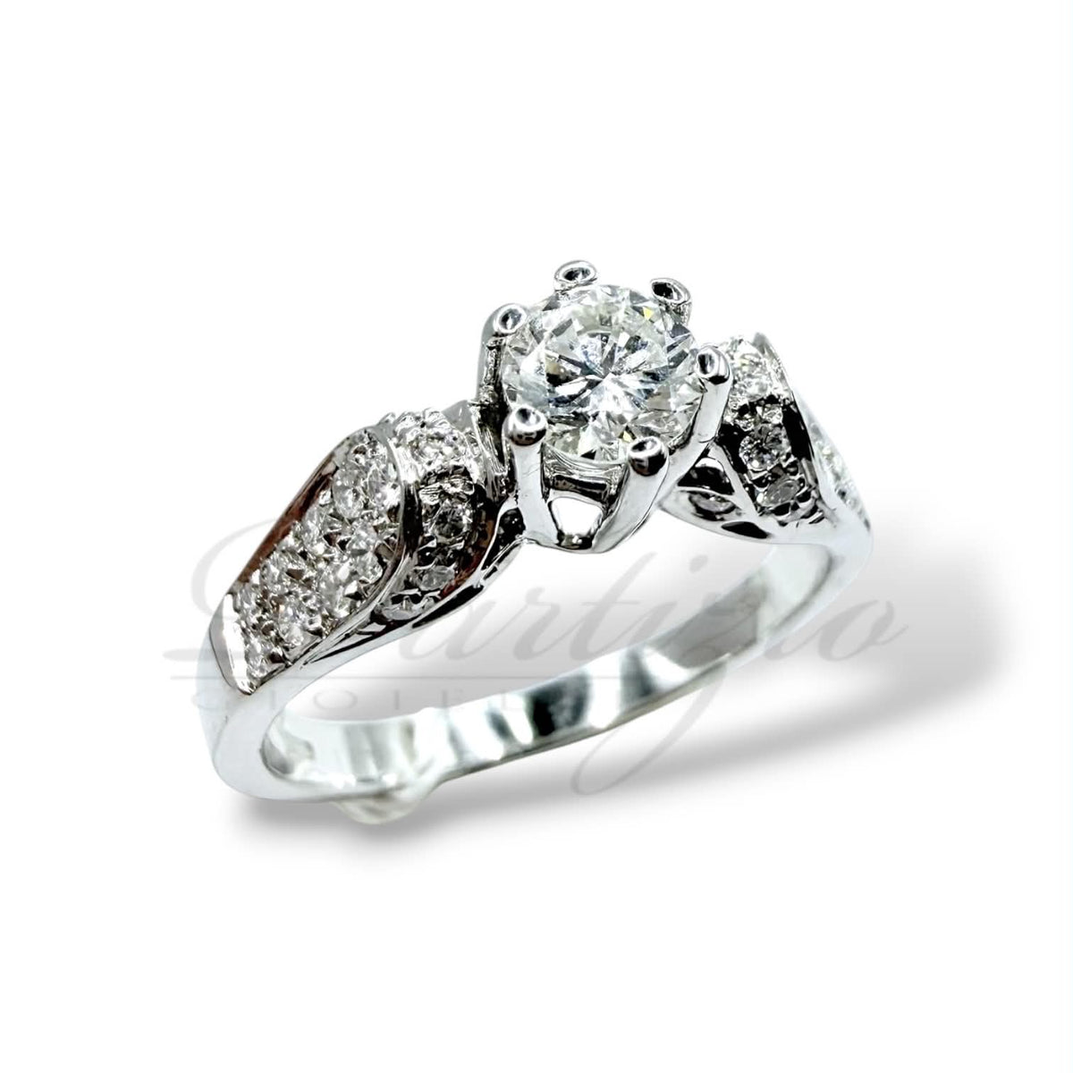 Anello Solitario in Oro 18KT 18KT e Diamante ct. 0,28