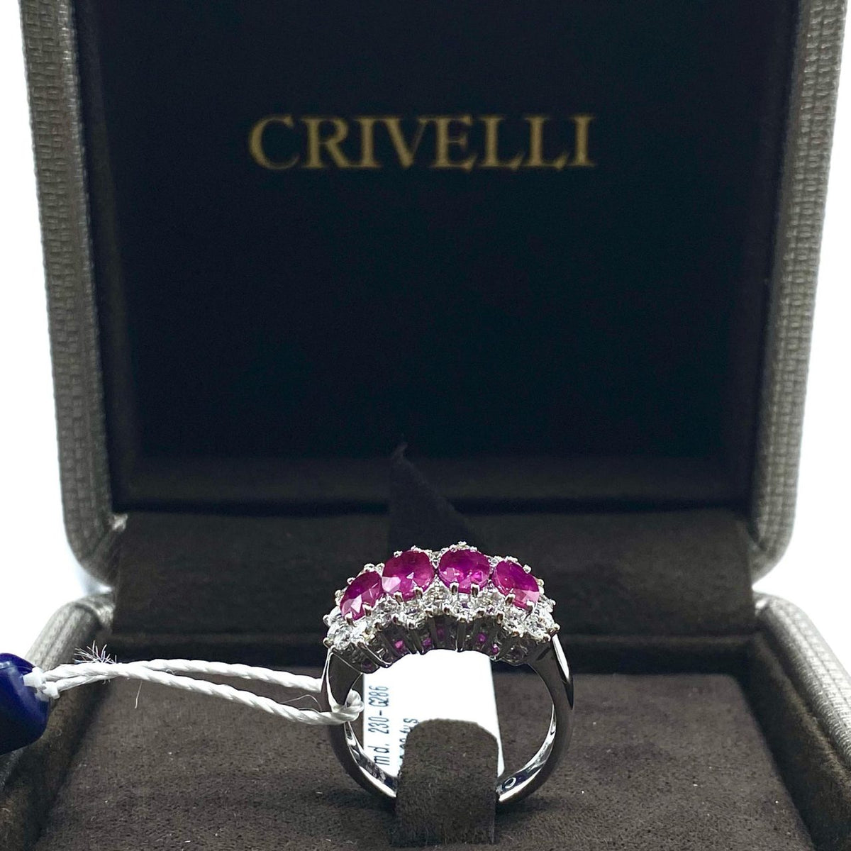 Anello Donna Crivelli con Rubini Ct 2.14 e Diamanti