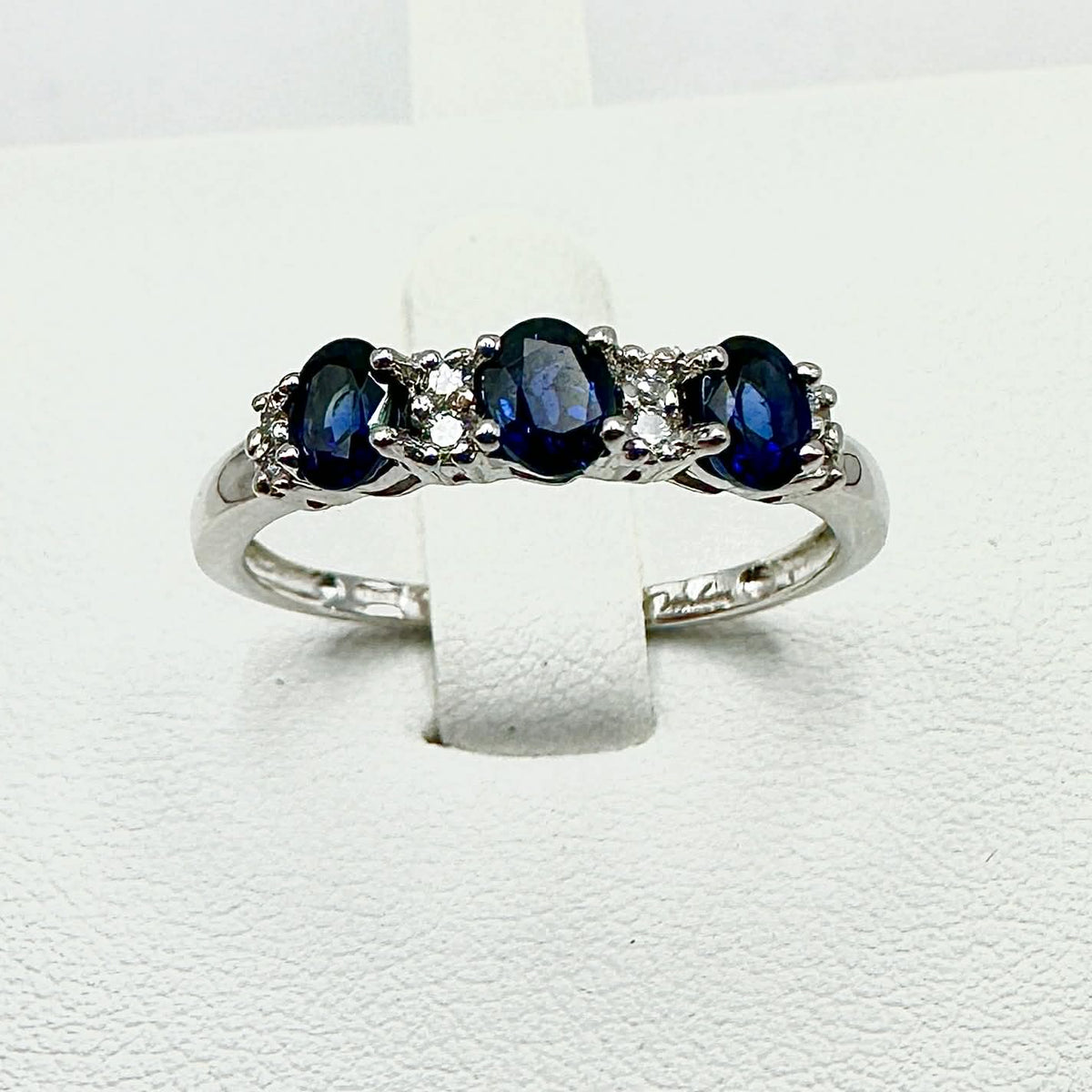 Anello Donna Miluna Trilogy in Oro 18KT con Zaffiri e Diamanti