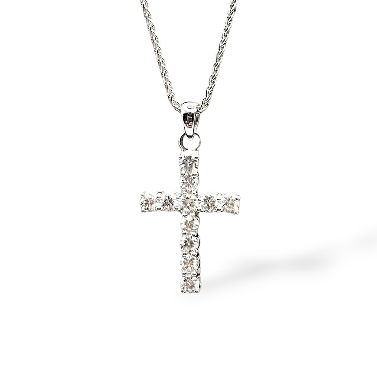Collana Recarlo Con Croce in Oro 18KT 18KT e Diamanti Ct. 0,59