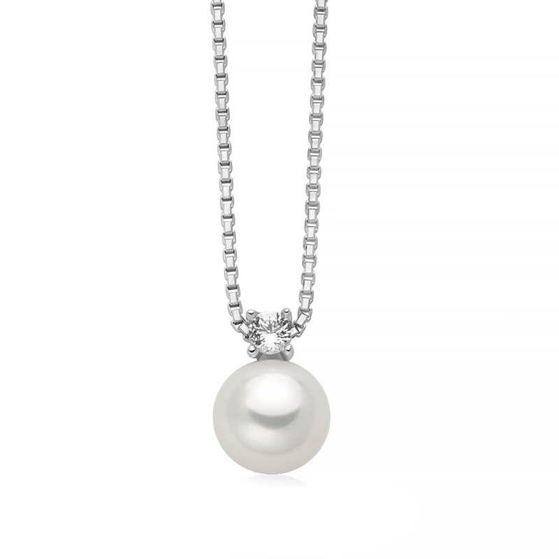 Collana Donna Miluna Eva in Argento e Perla