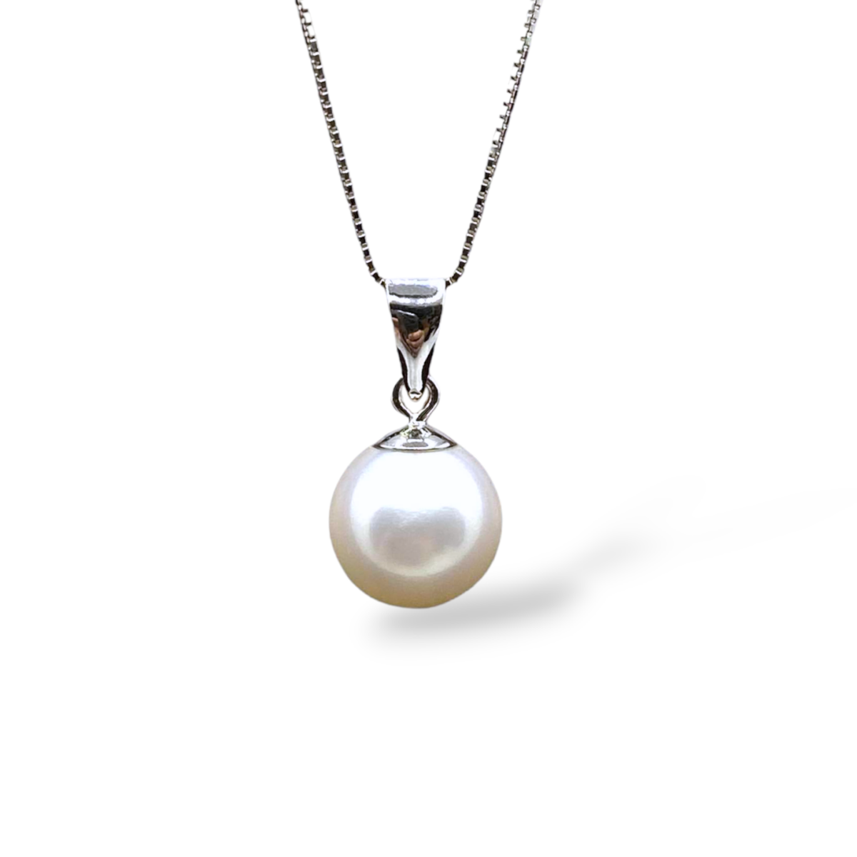 Collana Donna Oro 18KT con Perla Naturale mm 8-8,5