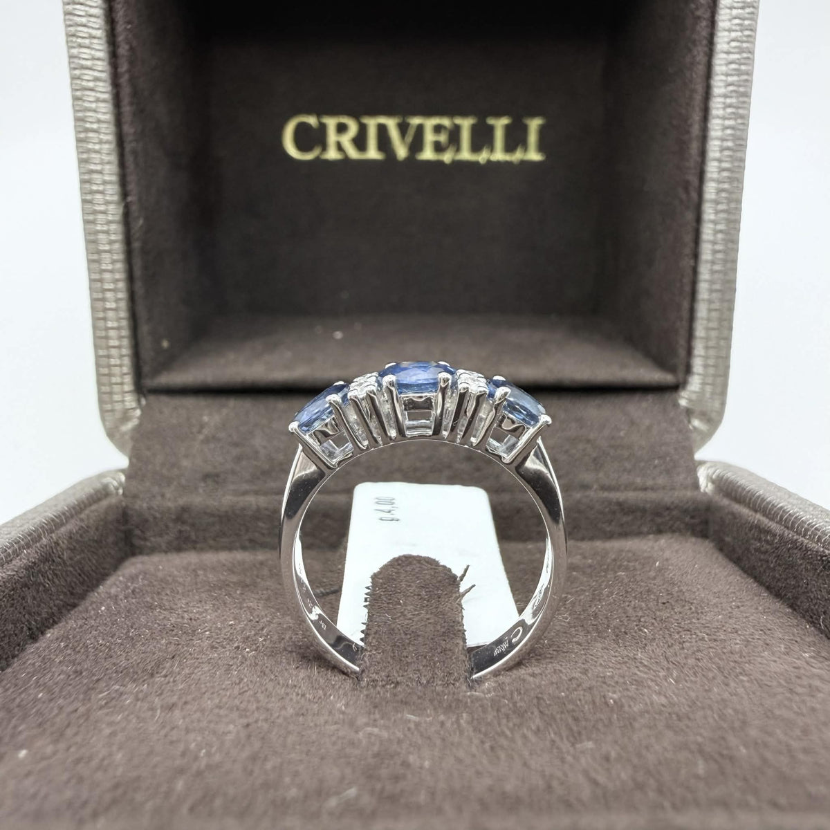 Anello Trilogy Donna Crivelli con Zaffiri Ct 1,40 e Diamanti