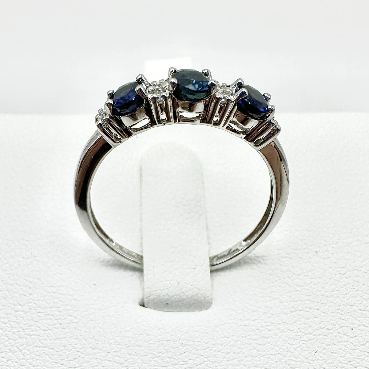 Anello Donna Miluna Trilogy in Oro 18KT con Zaffiri e Diamanti