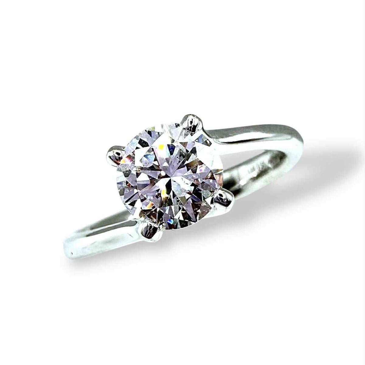 Anello Crivelli Solitario in Oro 18KT 18KT e Diamante GIA Ct 1.01