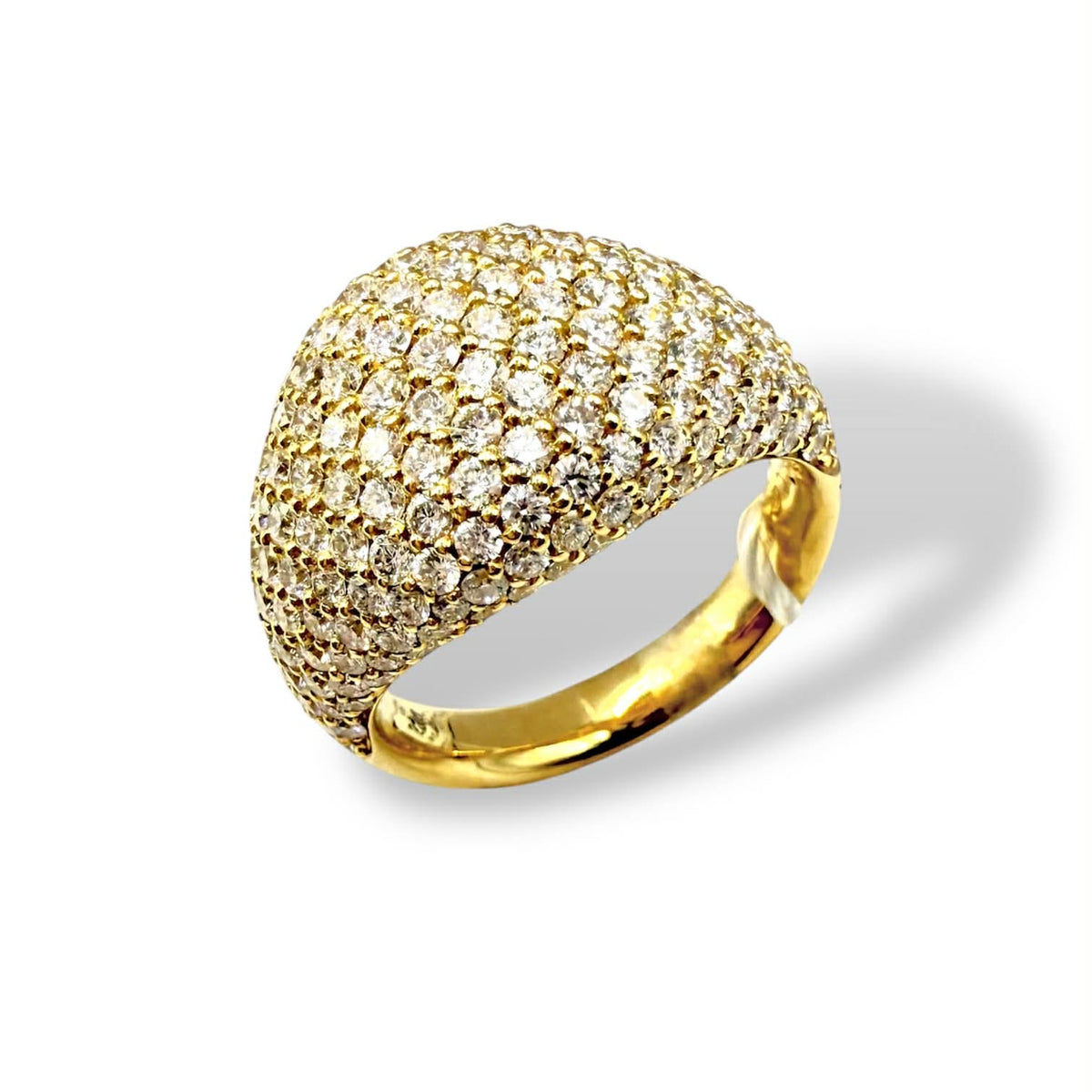 Anello Chevalier Crivelli in Oro 18KT 18KT e Diamanti ct. 1,96