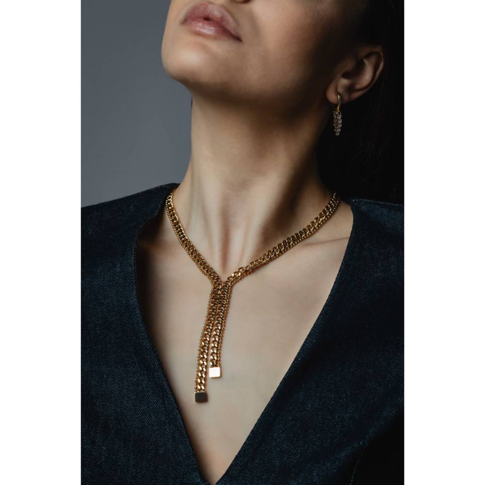 Collana Donna Liu Jo in Acciaio Dorato a Catena Essential