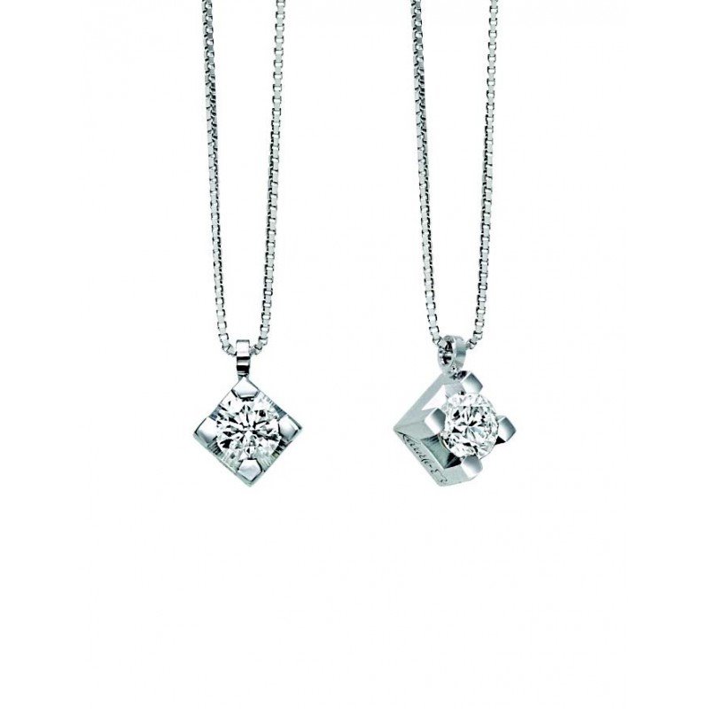 Collana Punto Luce Recarlo con Diamante Ct 0.17